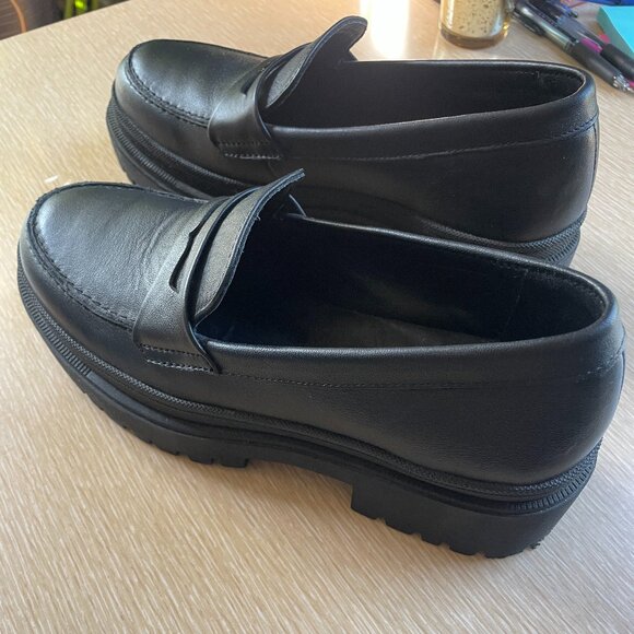 Black Leather Loafers - Picture 4 of 6